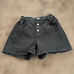 GU Jeans ブラック ハーフパンツ　140