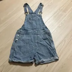 GAPデニムオーバーオールショートパンツ