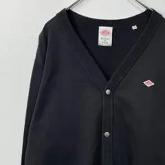 【ラスト1点】DANTON ダントン　黒　カーディガン　36 新品カーディガン DANTON ダントン 36 ウール100 XL相当 ブラック