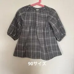 petit main チェック柄ワンピース