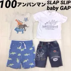 男の子　100 Tシャツ　半袖　ズボン　ハーフパンツ　アンパンマン　動物　夏のサムネイル