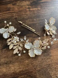 ヘアアクセサリー　結婚式　前撮り