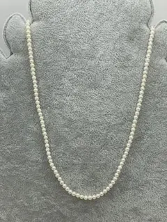 ベビーパールsilverネックレス　真珠　3mm