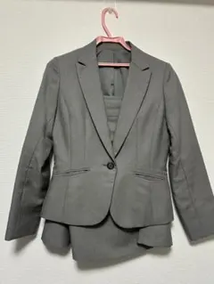 スーツ 3点セット　ジャケット スカート パンツ　グレー Lサイズ