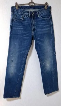 Levi's ダメージ加工ブルーデニムパンツ