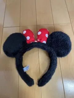ミニーマウス 耳カチューシャ 赤い水玉