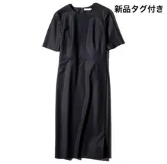 新品♡セオリーリュクス 22AW エグゼクティブ　ワンピース　濃紺　36