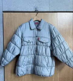 KENZO 中綿ジャケット　コート　シルバー　ライトグレー