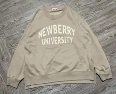 グローバルワーク マルチファンクション プリント スウェット ベージュ 美