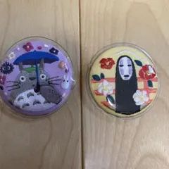 スタジオジブリ　となりのトトロ と千と千尋グッズ　刺繍ブローチセット