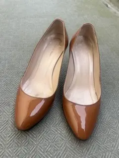 FABIO RUSCONI エナメル パンプス キャメル　22.5cm 35のサムネイル