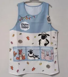 未使用☆ひつじのショーン　3ポケット　エプロン