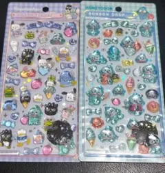 【正規品】ボンボンドロップシール サンリオ 第2弾 はぴだんぶい ハンギョドン