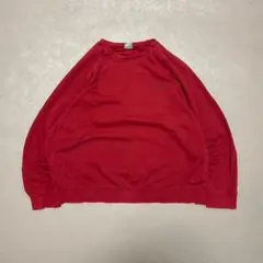 NIKE00sソロスウッシュロゴ刺繍ラグランスウェットボルドー身幅広め短丈ナイキ