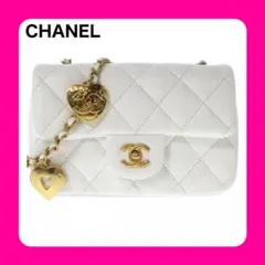 ♦️新品展示品♦️シャネル ショルダーバッグ 白 ラムスキン