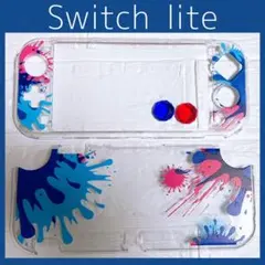 可愛い♡Switch liteケースカバー スイッチライト　ペンキ柄　絵の具