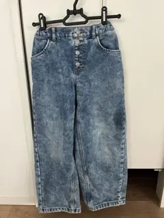 GU デニム　ワイドパンツ 140サイズ
