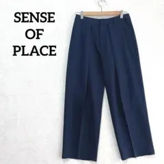 SENSE OF PLACE ネイビー スラックス　オフィスカジュアル