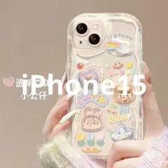 3Dデコレーション iPhone 15ケース