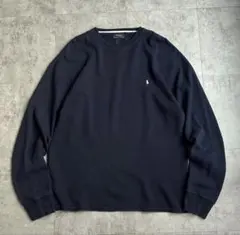 Polo Ralph Lauren ワッフル クルーネック ネイビーのサムネイル