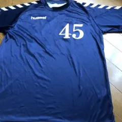 hummel ネイビー サッカーシャツLのサムネイル