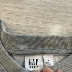 GAP KIDS グレー トレーナー M 重ね着風