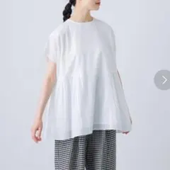 お値下げ不可｜kagure かぐれ｜レーヨンコットン2WAYブラウスのサムネイル
