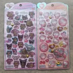うるちゅるぽっぷシール　マイメロ　クロミ　日焼け　キティ　ボンボンドロップシール