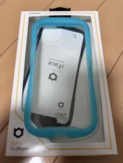 iFace iPhone14、15用　ケース　ネオンブルー