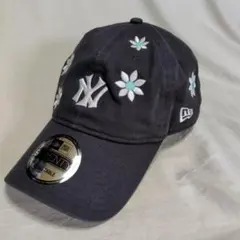 New Era 9TWENTY ニューヨークヤンキース 花柄刺繍 キャップ