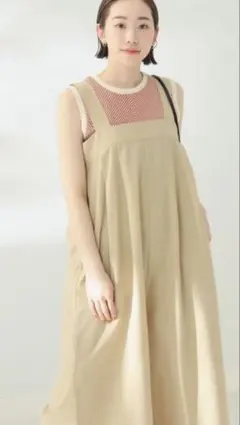 B MING by BEAMS グラミチ サロペット ベージュ 新品のサムネイル
