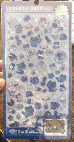 【正規品】ボンボンドロップシール　よるねこボンボン　オリジナル　ボンドロミニ