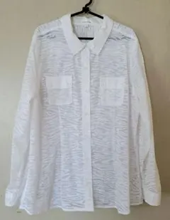 美品　★Calvin Klein ゼブラ柄シャツ XL★　ロールアップ可のサムネイル