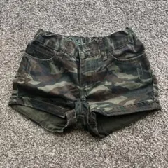 キッズ 迷彩 ショートパンツ