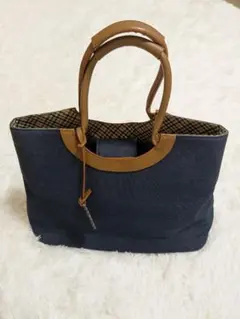 DAKS デニム トートバッグ チェック柄のサムネイル