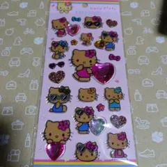 キラキララインストーンシール 日焼けキティ