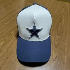 トラッカーキャップ 星刺繍 ベージュ ネイビー