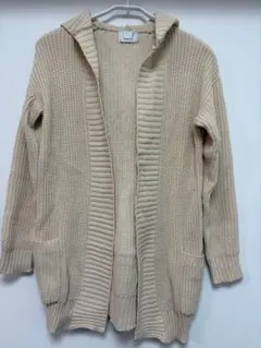 美品　エゴイストフード付きカーディガン