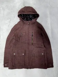 AIGLE エーグル ウール ツイード マウンテン パーカー ジャケット