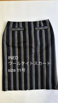 INED　PONTETORTO　ウールタイトスカート