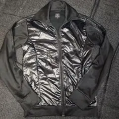 adidas ブラック ジップアップトラックジャケットM