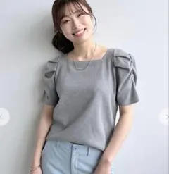 Stola. パフスリーブ カットソー グレーのサムネイル