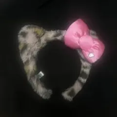 usjカチューシャ　キティヒョウ柄