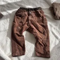 ブラウン コーデュロイ パンツ