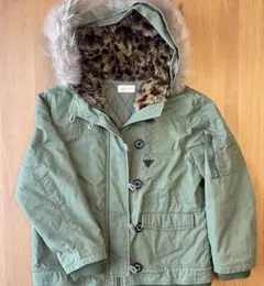 repipi armario カーキ　ギャル　y2k M ファー　ヒョウ柄　平成