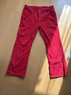 【EDWIN】赤 コーデュロイパンツ 34×34 日本製 ヴィンテージ