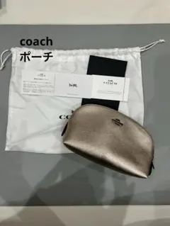 [COACH] メタリックポーチ 保存袋付き/ゴールド系のサムネイル