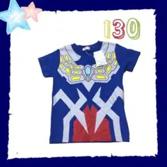 130⭐️新品 ウルトラマンゼロ ゼロ　半袖/Tシャツ/なりきり/男の子 ブルー