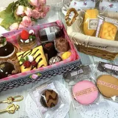 フェルトケーキ♡チョコレート♡バレンタイン♡フェイクスイーツ☆ハンドメイド