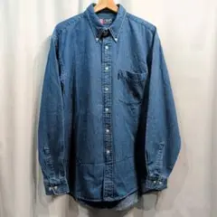 【size:2L】CHAPS ラルフローレン ボタンダウン デニムシャツ 長袖